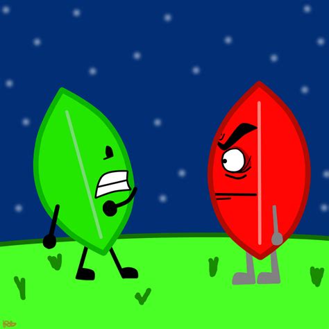 Bfdi Leafy Meets Evil Leafy By Rt18 On Deviantart