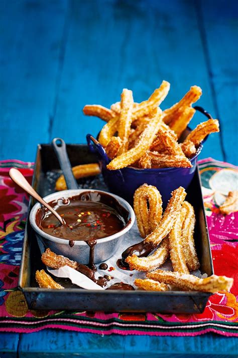 Churros With Chilli Chocolate Dip Tesco Real Food Recipe Food