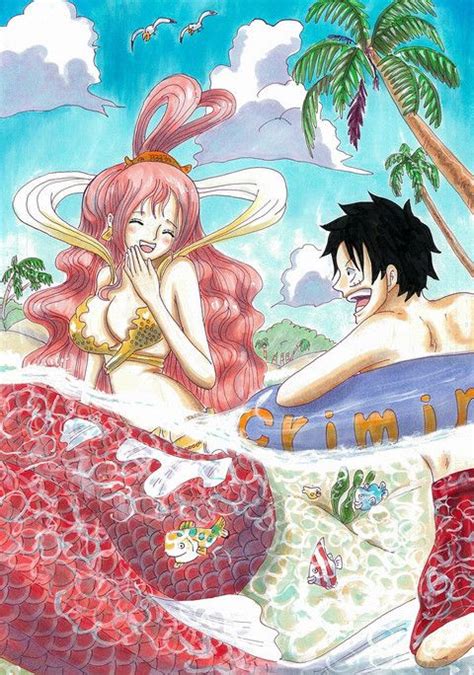Luffy Shirahoshi Manga Anime One Piece One Piece Fanart One Piece Anime