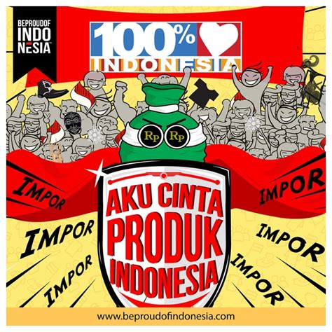 Contoh Gambar Poster Cinta Produk Indonesia Ilustrasi