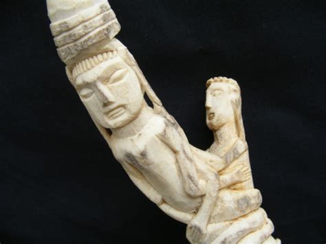 Carved Deer Horn~ Bahau Artifact Fertility Sex Spirit For Sale Classifieds