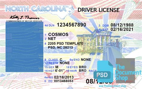 North Carolina Drivers License Usa Thedocumentshop