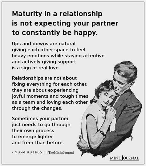 maturity in a relationship is not expecting yung pueblo relationship quotes life partner