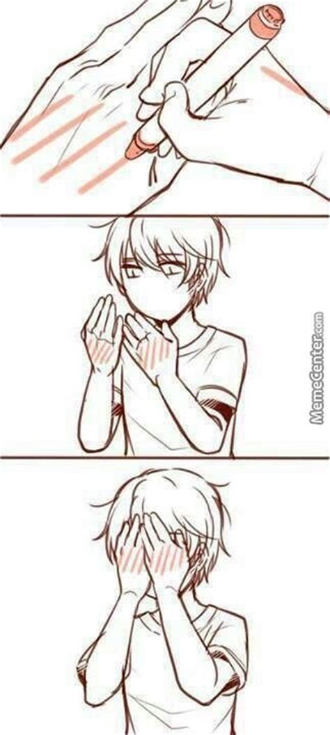 Face proportions| generally, in most anime that people are commonly interested in, is the style that have the exaggerated sized eyes, and lightly step 4. Blushing Like An Anime Character by kupo707 - Meme Center