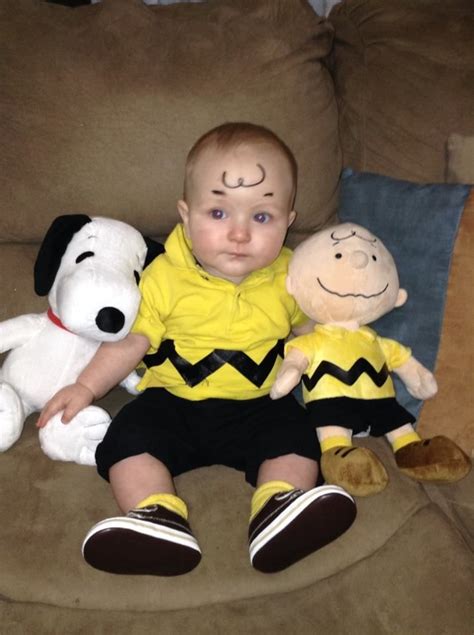 My 9 Month Old As Charlie Brown For Halloween Diy Old Halloween