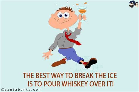 Because if they were square with an angle of 90 degrees, the ice would simply melt. The best way to break the ice is to pour whiskey over it ...