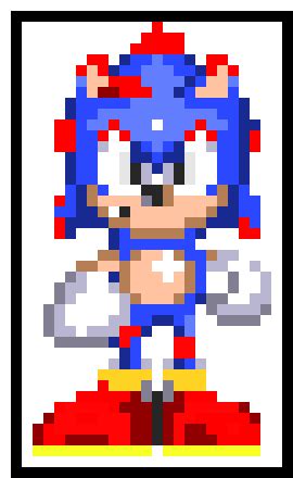 Sonic 3 Running Sprite Pixel Art Maker