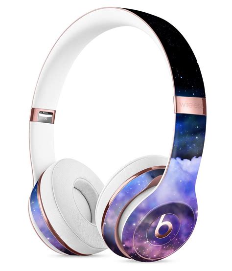 Purple Blue And Pink Cloud Galaxy Full Body Skin Kit For The Beats By Dre Solo 3 Wireless