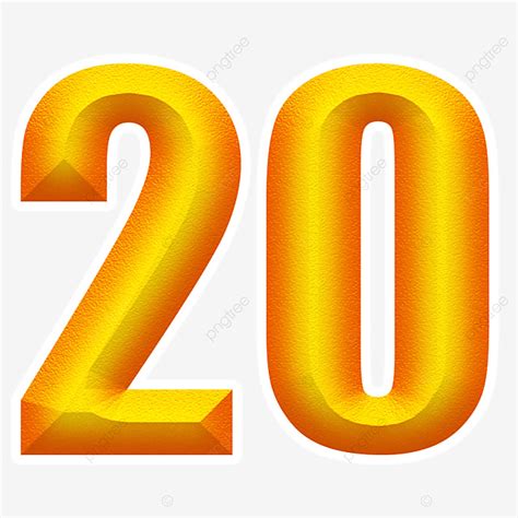 Number 1 20 Clipart Png Images Luxury Number 20 Number Collection