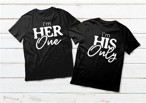 Couples Shirts His And Hers Matching Outfits One And Only Quote Matching Couple Shirts