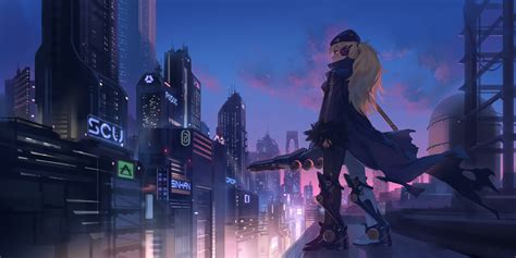 Anime Girl In City 4k Hd Anime 4k Wallpapers Images