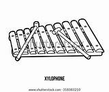 Xylophone Glockenspiel sketch template