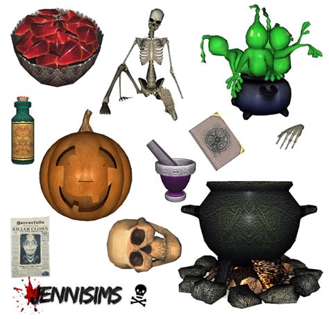 Set Halloween Decoration Vol 4 Ts2 To Ts3 Conversions The Sims 3