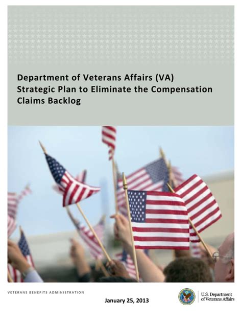 Va Strategic Plan To Eliminate The Compensation Claims Backlog