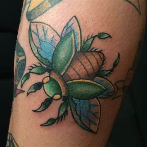 Trad Bug Tattoo By Adamchristophertattoo Bug Tattoo Tattoos Flower