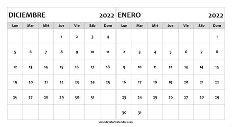 Calendario Diciembre 2022 Enero 2023 Imprimir Calendario Dos Meses