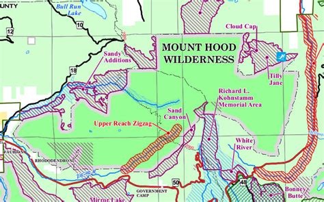 Mount Hood Wilderness Oregon National Wilderness Areas