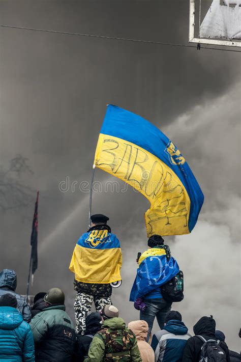 Kiev Ukraine January 25 2014 Mass Anti Government Protests