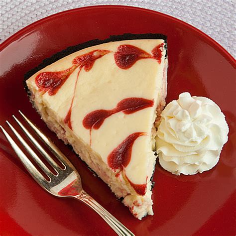 Pairing this white chocolate cheesecake with fresh fruit offsets the richness. White Chocolate and Raspberry Heart Cheesecake | Real Mom ...
