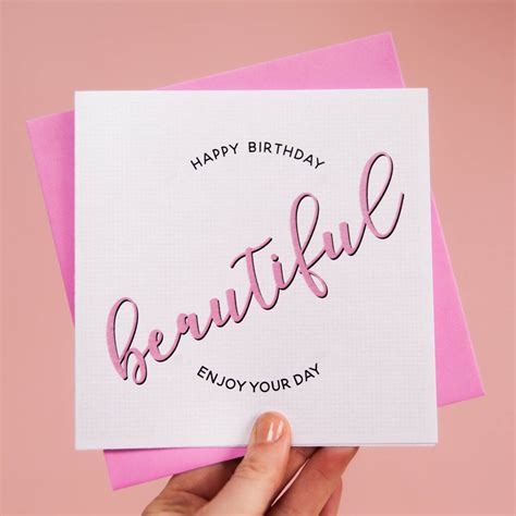 We also have special themes such as zodiac signs birthday ecards, kid's birthday ecards and belated birthday wishes. Happy Birthday 'beautiful' Card By Mrs L Cards ...