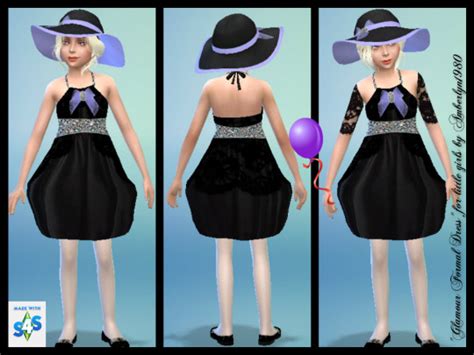 Glamour Formal Set For Little Girls At Amberlyn Designs Sims 4 Updates