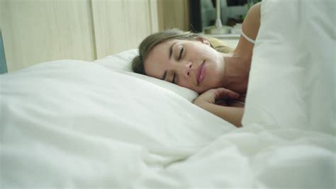 Young Woman Sleeping Peacefully In Stock Footage Video 100 Royalty