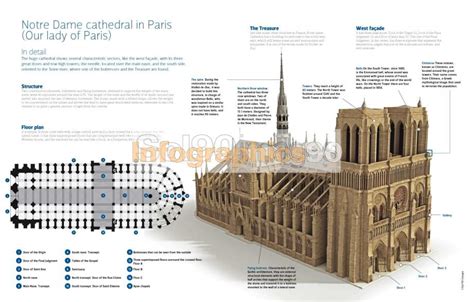 Infographics Notre Dame Cathedral In Paris Our Lady Of Paris