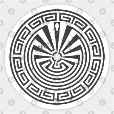 Native American Symbol Man In The Maze Native American Sticker