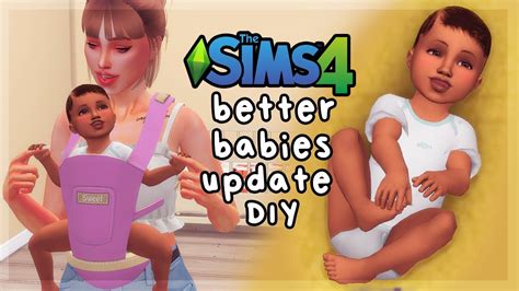 Improved Babies In The Sims 4 Better Babies Toddlers Mod Youtube