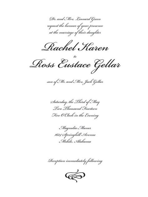 Traditional Wedding Invitation Printable Pdf Personalized Wedding