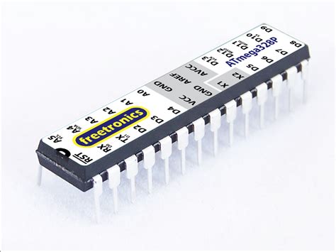 The brain of this board (arduino uno) is associate degree atmega328p chip wherever you'll store your programs that may tell your arduino what to try analog pins: ATmega328P MCU with Arduino Uno bootloader | Freetronics