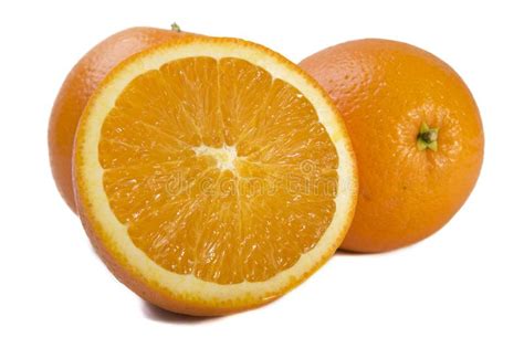 Three Fresh Oranges On White Background Picture Image 8383255
