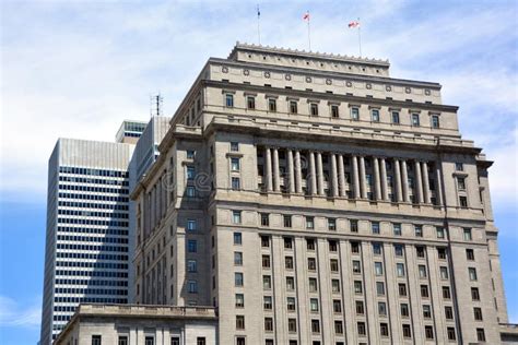 Sunlife Building In Montreal Canadathe Sun Life Building Editorial