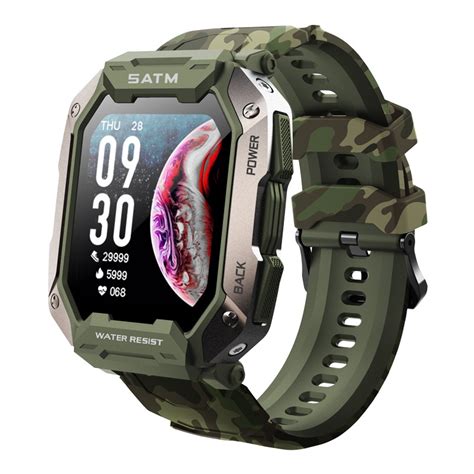 Smart Watch C20 Military Smart Watch Men Camouflage Black Big Screen