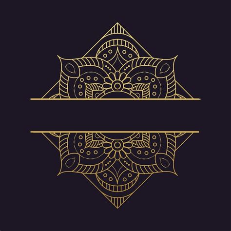 Mandala-vector logo/icon illustration Vector | Premium Download