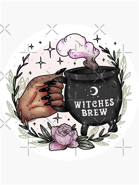 Witches Brew Sticker For Sale By Nevhada Redbubble