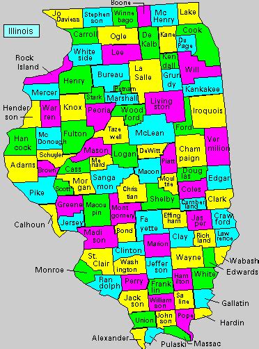 Online Maps Illinois County Map