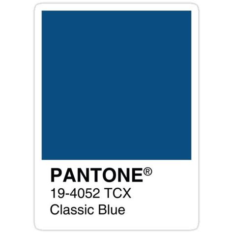 Pantone Classic Blue Color Of The Year 2020 Sticker By Sadaf F K