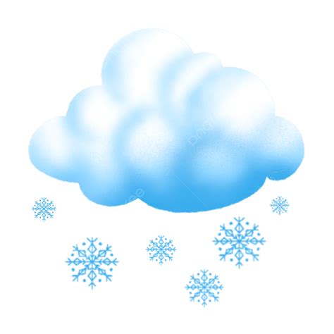 Watercolor Snowflake Clipart Transparent Background Blue Gradient