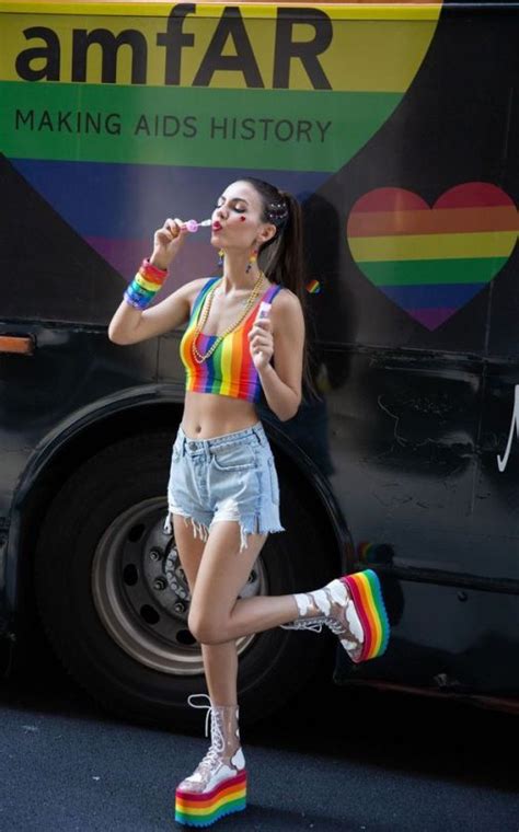 Starlets Pride Parade Outfit Victoria Justice Pride Outfit