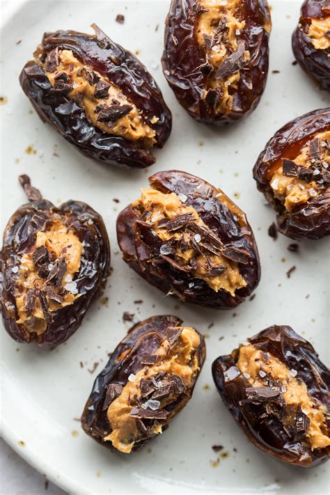 Stuffed Dates With Peanut Butter Lazy Cat Kitchen