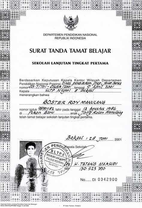 Letak Nomor Sttb Ijazah Sma Cara Legalisir Pengesahan Fotokopi Ijazah