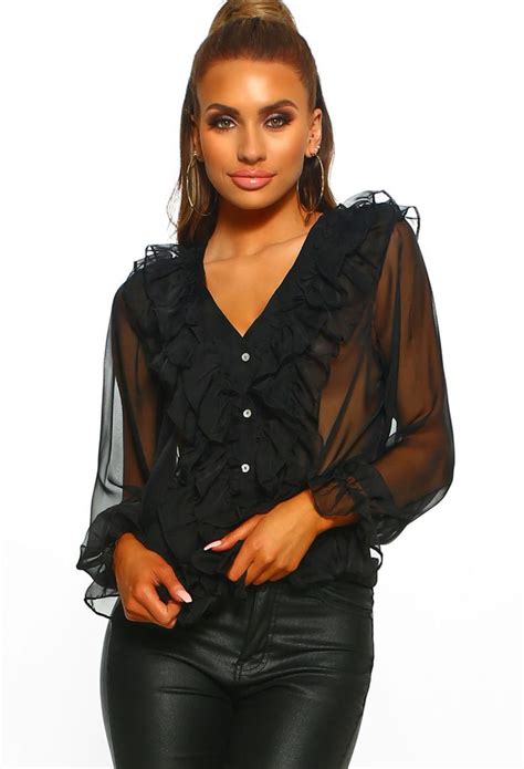pretty polished black sheer ruffle blouse ruffle blouse black ruffle blouse black sheer blouse