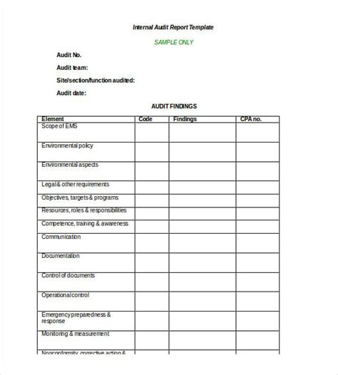 Audit Template Excel Download ~ Excel Templates