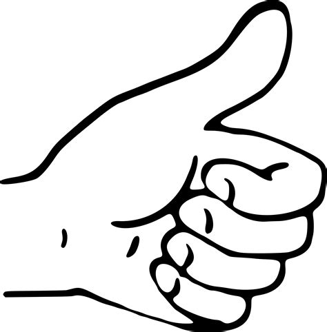 Thumbs Up - Thumbs Up Hand Clipart - Png Download - Full Size Clipart (#161125) - PinClipart