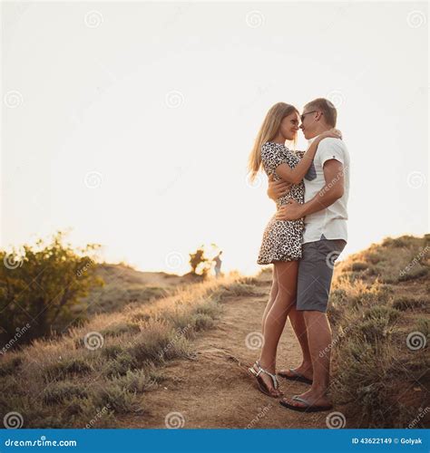 Young Couple In Love An Attractive Man And Woman Stock Image Image