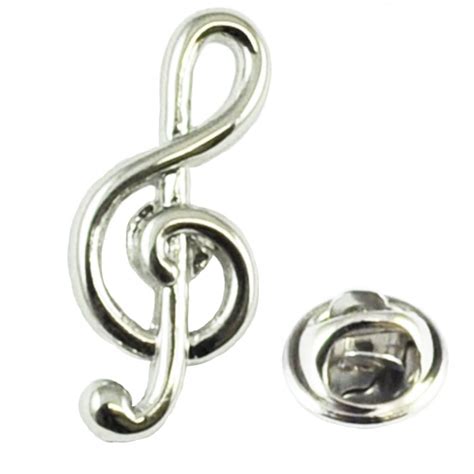 Treble Clef Music Note Lapel Pin Badge From Ties Planet Uk