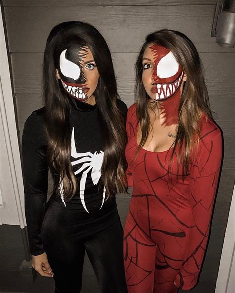 Venom And Carnage Halloween Costumes College Halloween Makeup Scary