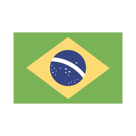 Brazil Flag Flat Style Icon 2477818 Vector Art At Vecteezy
