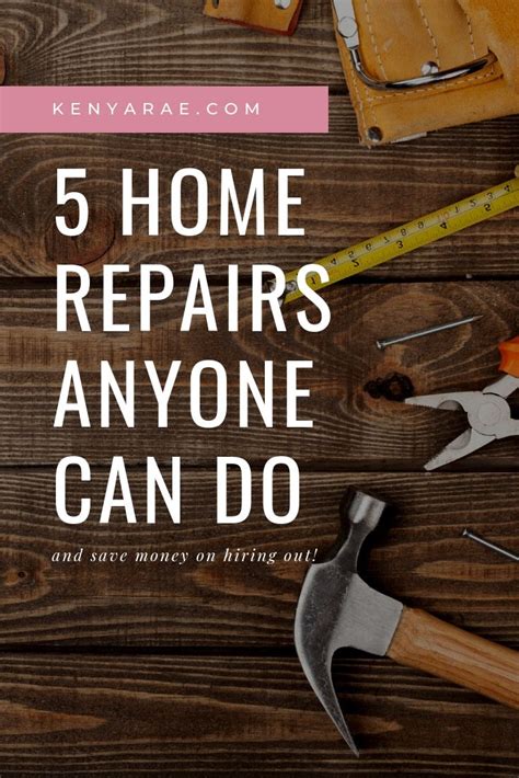 5 Common Home Repairs Anyone Including You Can Do On Your Own Artofit